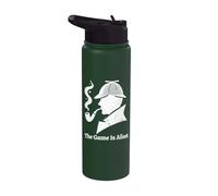 Sherlock Holmes - The Game Is Afoot Classic Detective Citation Stainless Steel Insulated Water Bottle