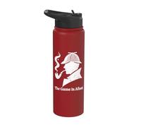 Sherlock Holmes - The Game Is Afoot Classic Detective Citation Stainless Steel Insulated Water Bottle
