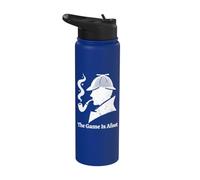 Sherlock Holmes - The Game Is Afoot Classic Detective Citation Stainless Steel Insulated Water Bottle