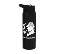 Sherlock Holmes - The Game Is Afoot Classic Detective Citation Stainless Steel Insulated Water Bottle