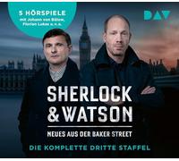 Sherlock & Watson-Neues aus der Baker Street. Die komplette dritte Staffel: Hörspiele mit Johann Von Bülow, Florian Lukas, Stefan Kaminski u.v.a. [Import]