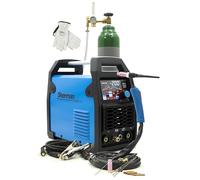 Sherman - Kit de soudage TIG DC 200A - Kit complet avec accessoires et réducteur de pression - Inverter Puls pour TIG HF & MMA - Prêt à l'emploi - DIGITIG 208 MULTI Bestschweissen.de