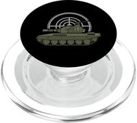 Sherman M4A1 I History Vintage I WWII Army Tank PopSockets PopGrip pour MagSafe
