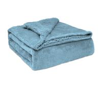 Sherpa Canape Couverture Polaire 130x160cm, Épaisse Warm Plaid Blanket, Briebe, -, , Bleu Pétrole Bleu Pétrole G