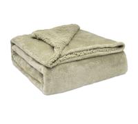 Sherpa Canape Couverture Polaire 130x160cm, Épaisse Warm Plaid Blanket Briebe