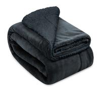 Sherpa Couverture Couverture douillette Anthracite Alina 150x200cm