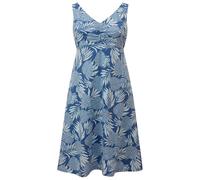 Sherpa - Women's Neha Empire Dress - Robe - L - seaport blue / bhodi leaf