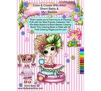 Sherri Baldy My-Besties Ella Bella Buttons and Bows Coloring Book Pocket Edition: Yay! Now My-Besties Ella Bella Buttons and Bows coloring book comes in this easy to carry 5.25" x 8" pocket edition