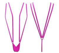 SHERRYLO Slingshot Bikini pour Femme avec String en G et Bas à Bretelles extrêmes, 1881-fuchsia, Taille Unique