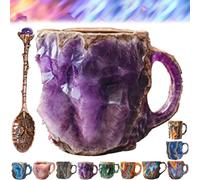 Sherum Luxegem Mug, Grishay Luxegem Mug, Mineral Crystal Coffee Mugs, Sherum Crystal Mug, Multi-Colored Crystal Mineral Coffee Mugs, 3D Crystal Mugs, Yifare Luxegem Mug, Vianys Luxegem Mug (Purple)