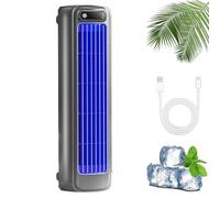 Sherum Rafraichisseur D'air Portable, 3 Modes De Refroidissement | Silencieux Et Économe En Énergie | Montage Mural | Rechargeable | Convient pour Chambre/Bureau/Bureau (Gris)