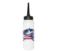 Sherwood NHL Gourde 1000 ml Columbo Blue Jackets, pour le hockey sur glace, gourde de sport avec logo NHL Club, paille en silicone souple