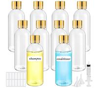 Sheryl&Rain 10 Pièces Flacon Voyage, 100ml Flacon Vide Voyage, Contenant Voyage Kit Voyage Avion Cabine Contenant Avion Cabine pour Après-Shampooing Lotion Gel Douche