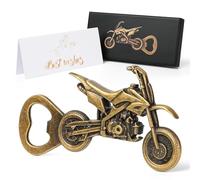 Sheryl&Rain Décapsuleur pour hommes, vintage moto bière décapsuleur tire-bouchon ouvre-bouteille moto cadeaux de Noël pour hommes, papa, grand-père