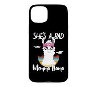 She's a Bad Momma Llama - Mama Funny - Vintage Mom Gift Coque pour iPhone 15 Plus