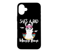 She's a Bad Momma Llama - Mama Funny - Vintage Mom Gift Coque pour iPhone 16 Plus