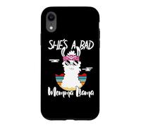 She's a Bad Momma Llama - Mama Funny - Vintage Mom Gift Coque pour iPhone XR