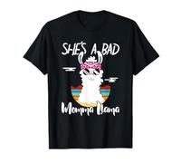 She's a Bad Momma Llama - Mama Funny - Vintage Mom Gift T-Shirt