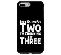 « She's Eating for Two I'm Drinking for Three », « New Baby Reveal » Coque pour iPhone 7 Plus/8 Plus