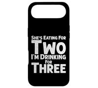 « She's Eating for Two I'm Drinking for Three », « New Baby Reveal » Coque pour iPhone Air