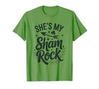 She's My Shamrock Cute St Patricks Day Couple Lucky Love T-Shirt