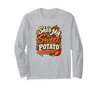 She's My Sweet Pato Funny Fall Thanksgiving Couples Manche Longue