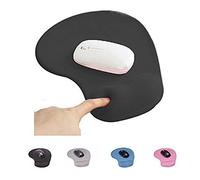SHESHY Tapis de Souris, Confort avec Repose-Poignet Ergonomique, pour Ordinateur Portable, Bureau,Office,Game (Noir)