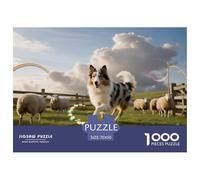 Shetland MoutonPuzzle 1000 Pièces Chien Contes Magiques, Adultes/Enfants, Puzzle Qualité Supérieure, Fantaisie, Jeu Éducatif 70x50cm/1000pcs