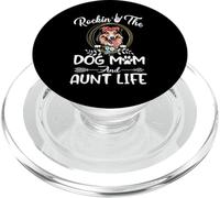 Shetland Sheepdog Dog Rocking The Dog Mom and Aunt Life PopSockets PopGrip pour MagSafe