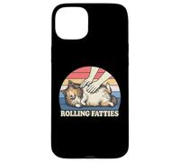 Shetland Sheepdog Rolling Fatties Jeu de Mots pour Amoureux des Chiens Coque pour iPhone 15 Plus