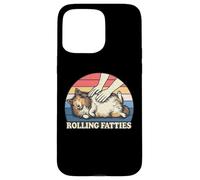 Shetland Sheepdog Rolling Fatties Jeu de Mots pour Amoureux des Chiens Coque pour iPhone 15 Pro Max