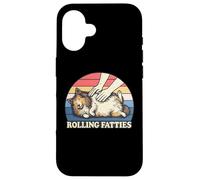 Shetland Sheepdog Rolling Fatties Jeu de Mots pour Amoureux des Chiens Coque pour iPhone 16