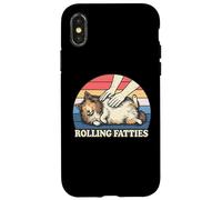 Shetland Sheepdog Rolling Fatties Jeu de Mots pour Amoureux des Chiens Coque pour iPhone X/XS