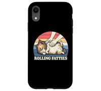 Shetland Sheepdog Rolling Fatties Jeu de Mots pour Amoureux des Chiens Coque pour iPhone XR
