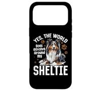 Shetland Sheepdog Sheltie - Yes The World Does Revolve Coque pour iPhone 17 Pro Max