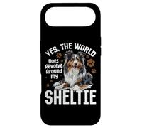 Shetland Sheepdog Sheltie - Yes The World Does Revolve Coque pour iPhone Air