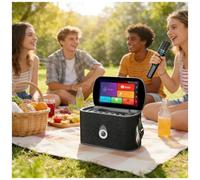 SHEUAO 11.6" écran Tactile Textes Affichage Karaoké Machine Intégré WiFi écran Projection Haut-Parleur Bluetooth Microphone Ensemble Adapté pour Les Réunions Parties Chant Concours