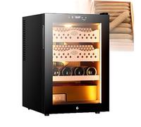 SHEUAO Cave A Cigare,Refroidisseur De Cave À Cigares Électrique,50L Humidor À Humidité Contrôlée,Armoire À Cigares À Température Réglable,Température 16~23 °C B