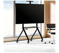 SHEUAO Design Support TV sur Pied pour Ecran De 42-86 Pouces/55-120 Pouces,Support TV roulettes Jusqu'À 150kg/180kg Hauteur Réglable,pour La Salle De Classe,L'apprentissage en Ligne Black-42-86in