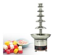 SHEUAO Fontaine Chocolat,Electrique Machine À Fondue Au Chocolat,INOX 304,4/5/6/7 Étages,300W,Capacité:3 Kg/4 Kg/6 Kg/8 Kg,Savourez des Fraises,des Quartiers De Pomme,des Cerises,des 6layers