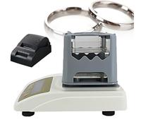 SHEUAO Gold Tester Electronic,Gold Purity Analyser Meter Digital Electronic,Precious Metal Densimeter Density,Laboratoire De Recherche sur Métaux Précieux,Pesée Précise À 0,001g 300K+Printer