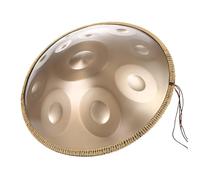 SHEUAO Handpan Drum 9/10/12 Notes,Handpan Drum 432Hz/440Hz en Ré Mineur,Comprend Une Housse,Un Support,des Baguettes,De l'huile d'entretien,pour Éducation Musicale Gold-432Hz-12tone