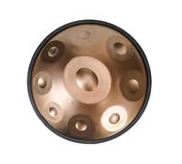 SHEUAO Handpan Drum 9/10/12 Notes,Handpan Drum 432Hz/440Hz en Ré Mineur,Comprend Une Housse,Un Support,des Baguettes,De l'huile d'entretien,pour Éducation Musicale Gold-440Hz-9tone