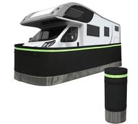 SHEUAO Jupe De Camping-Car,Installation Facile,360 Degrés,avec Maille en Acier Inoxydable,Rangement Pratique,Disponible en Toutes Saisons, Compatible avec La Plupart des Caravanes 22m/72ft