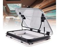 SHEUAO Lanterneau Caravane,Hublot De Toit pour Camping-Car,Découpe 500/700/800 X 500 MM, Trappe De Fenêtre De Toit pour Caravane avec Éclairage LED,Cadre Aluminium Léger,700 * 500mm