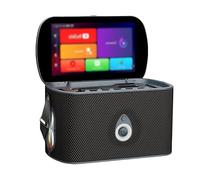 SHEUAO Machine De Karaoké avec écran Tactile De 29,5 Cm,Microphones sans Fil,Son 8 Haut-Parleurs,8 Heures D'autonomie,Mémoire De 1 Go + 64 Go,Système Karaoké Portable Tout-en-Un