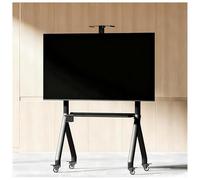 SHEUAO Support TV pour Téléviseur De 42-86pouces/55-120pouces,Support TV Mobile Noir sur roulettes pour Chambre À Coucher,Salon,Chariot TV Roulant Réglable,Peut Contenir 150kg/180kg Black-42-86in
