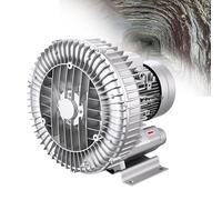 SHEUAO Ventilateur Régénératif Industriel,Souffleur À Anneau pour Étang À Poissons,Monophasé/Triphasé Souffleur À Canal Latéral,Pompe À Air Électrique 370W/220V