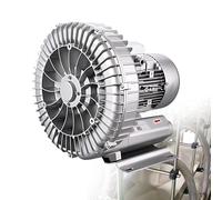 SHEUAO Ventilateur Régénératif Industriel,Ventilateur Radial,Souffleur Annulaire Vortex Haute Pression,120W-1500W Souffleur À Anneau pour Étang À Poissons 1100W/220V