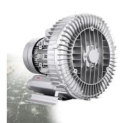 SHEUAO Ventilateur Régénératif Industriel,Ventilateur Soufflerie À Vitesse,Ventilateur Soufflerie À Vitesse,Monophasé/Triphasé Pompe À Air Électrique avec Boîtier en Aluminium 370W/220V